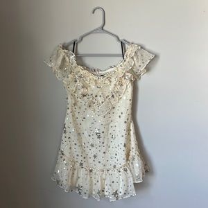 Majorelle Off-Shoulder Dress